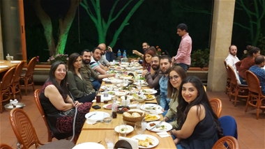 Team Dinner at L'os Ain Saadeh